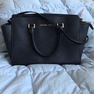 Selma Large Saffiano Leather Satchel